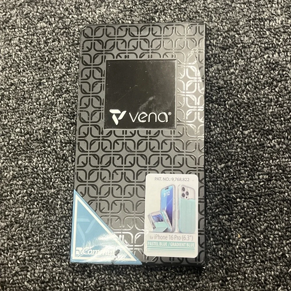 Vena vCommute Flip Leather Cover/Card slot Case for‎ iPhone 16 Pro - Pastel Blue